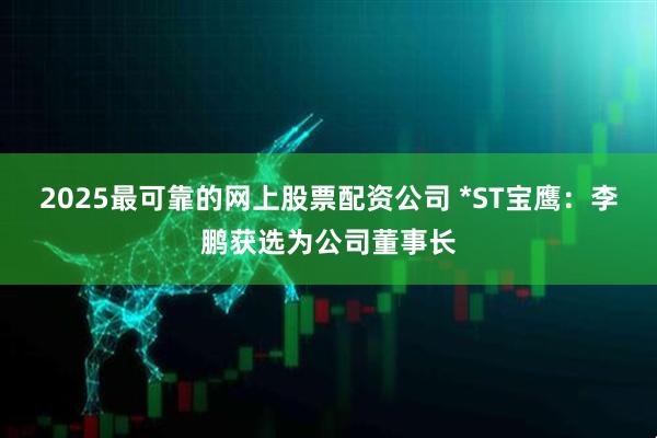 2025最可靠的网上股票配资公司 *ST宝鹰：李鹏获选为公司董事长